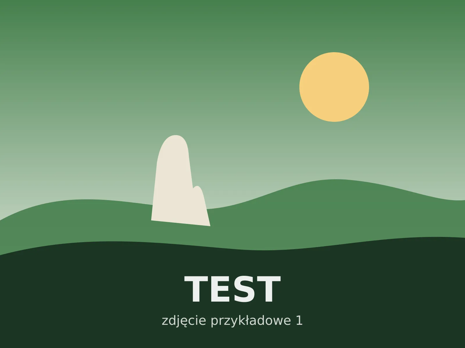 TEST · Kemping pod skałami